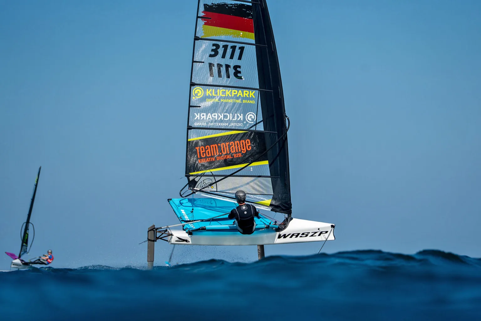 Der Mann, der über das Wasser fliegt